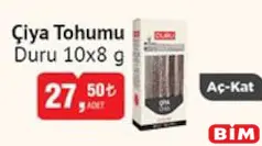 DURU ÇİYA TOHUMU 10X8 G fiyat ve kampanya bilgisi